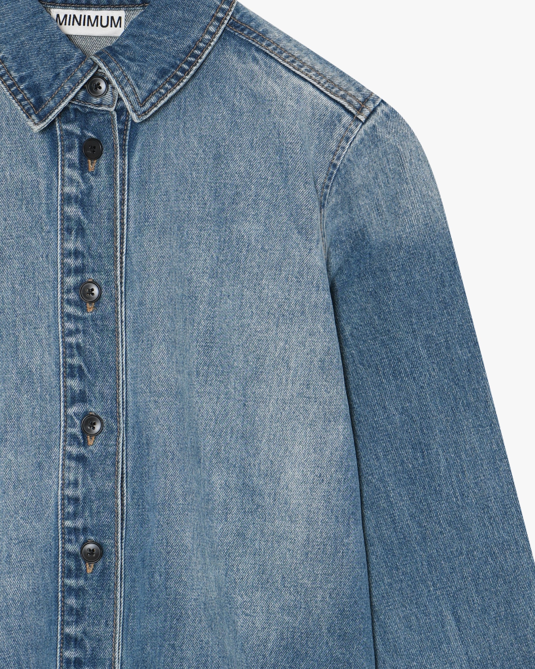 minimum female Andrea shirt 4515 Long Sleeved Shirt 1001 Light Blue