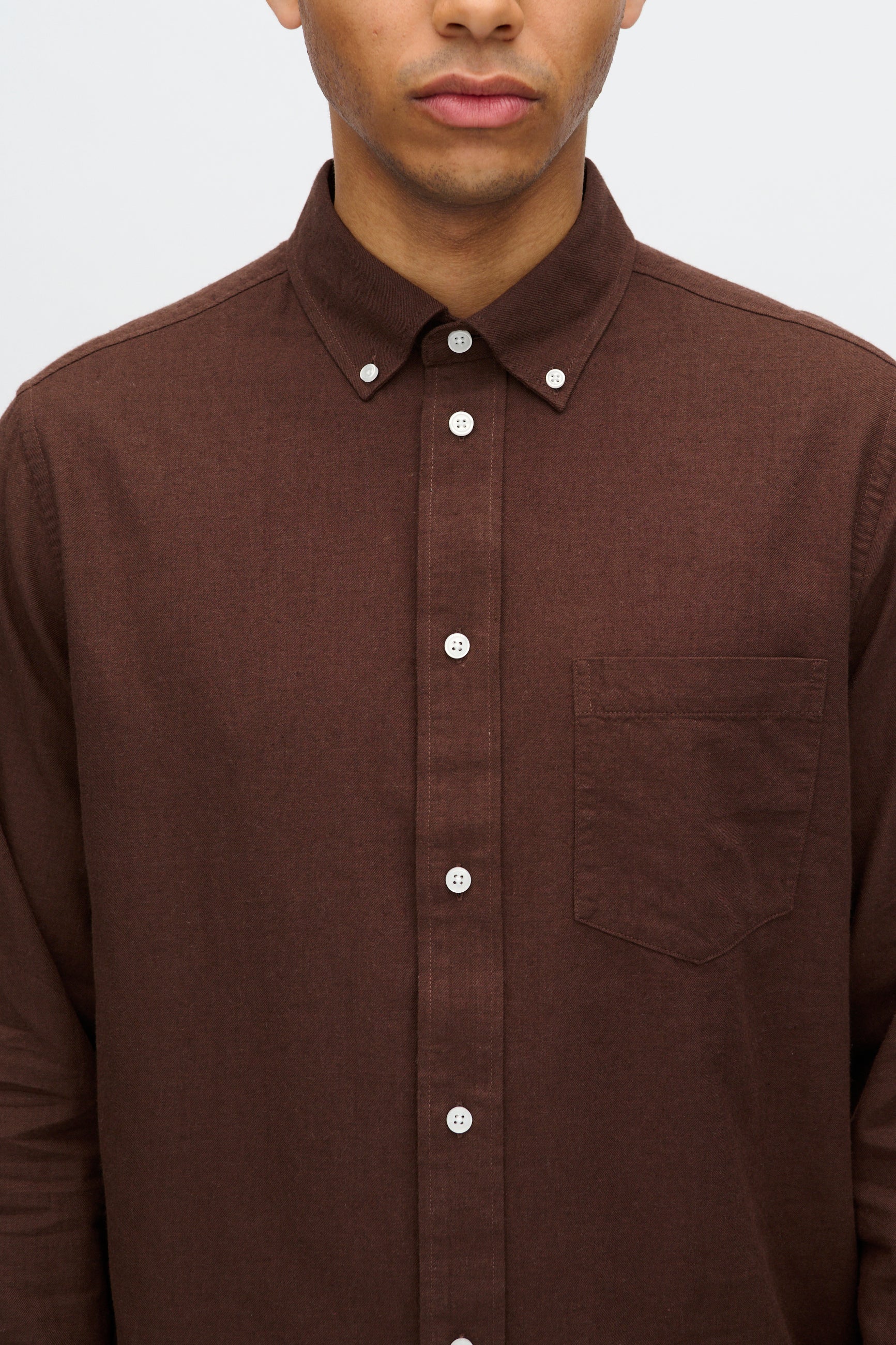 minimum male Colt long sleeved reg shirt 0063 Long Sleeved Shirt 1910 French Roast