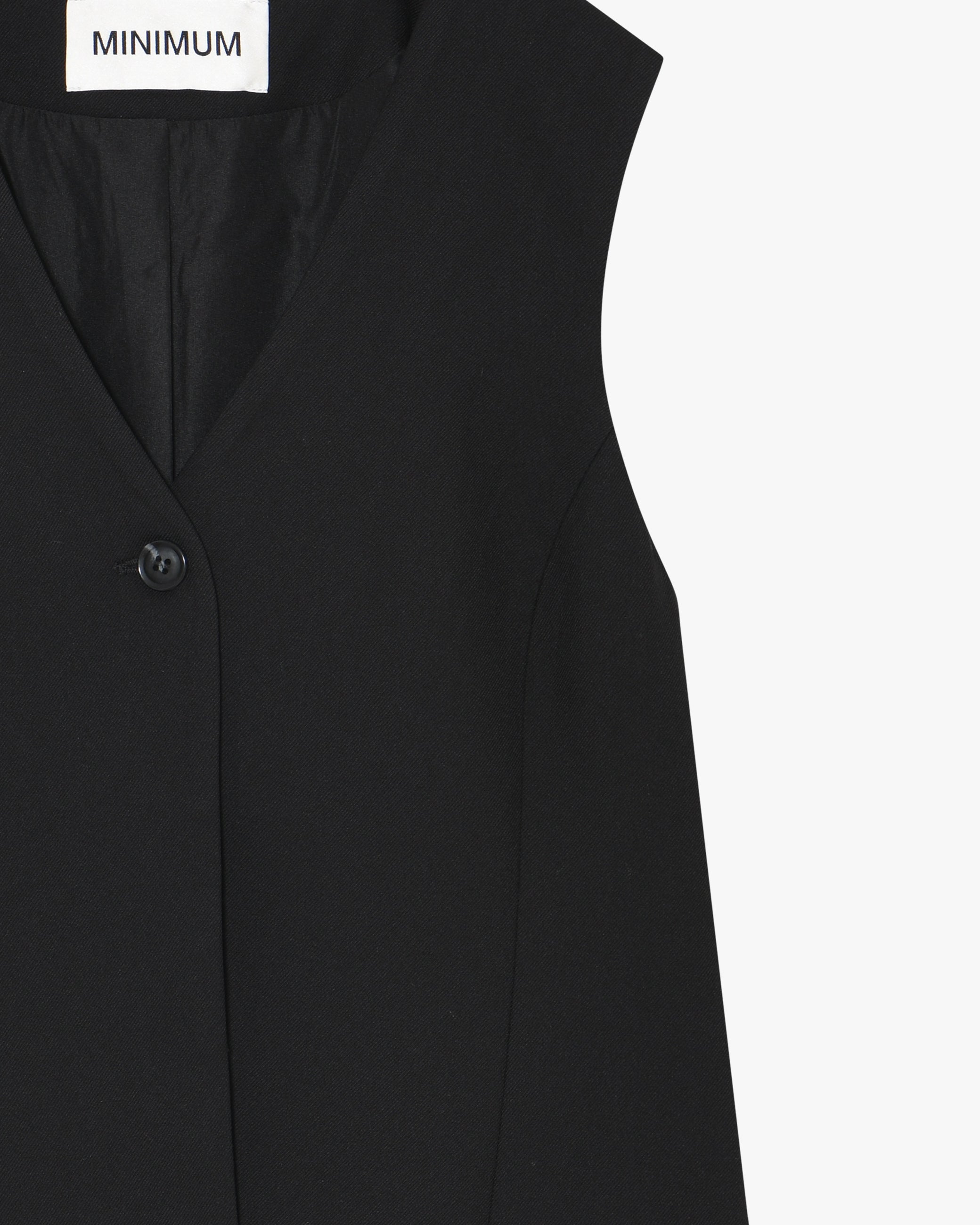 minimum female Davida vest 4527 Waistcoat 999 Black