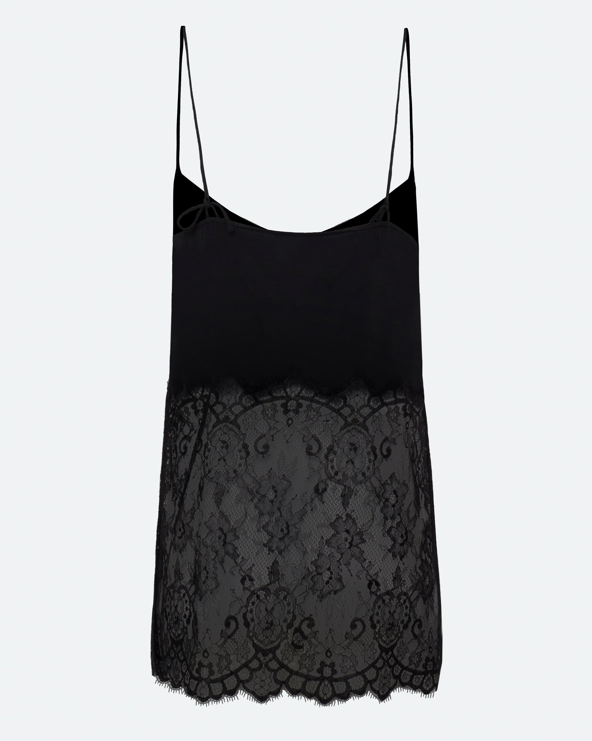 minimum female Elia top with lace 4257 Top 999 Black