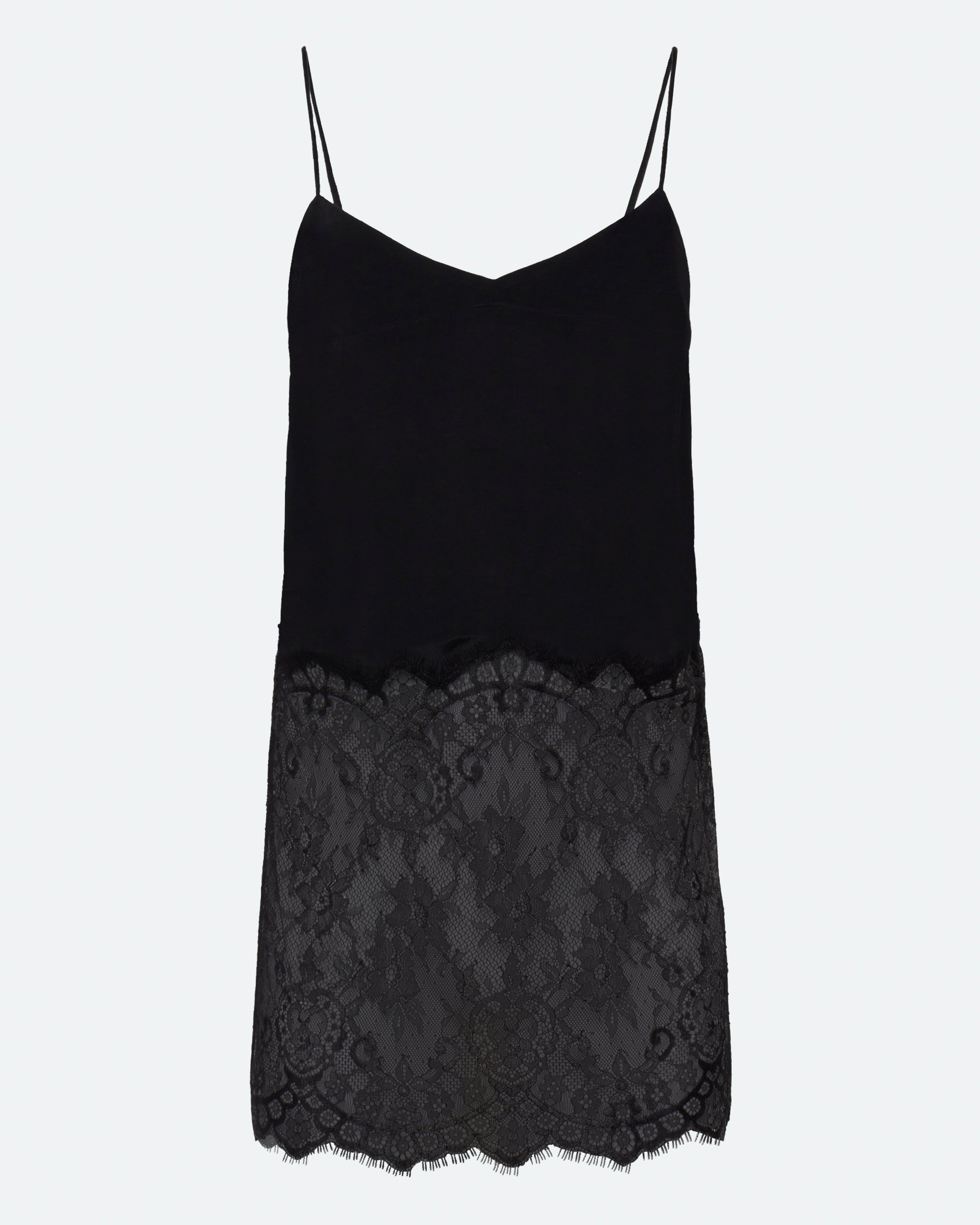 minimum female Elia top with lace 4257 Top 999 Black