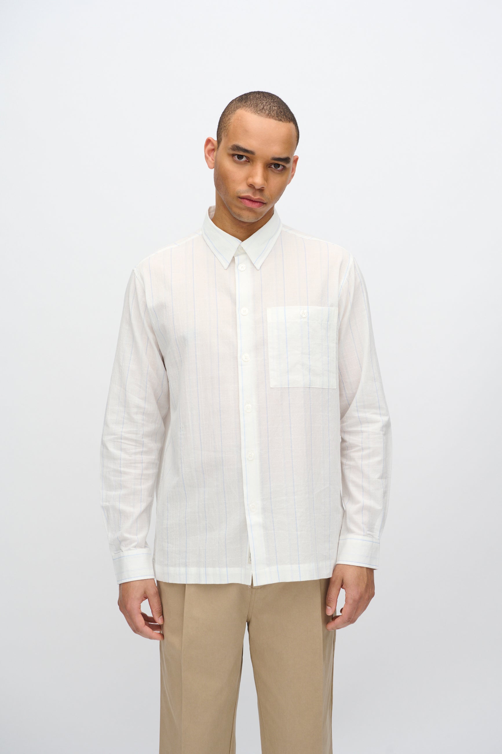 minimum male Francis long sleeved shirt 4235 Long Sleeved Shirt 0608 Coco Milk