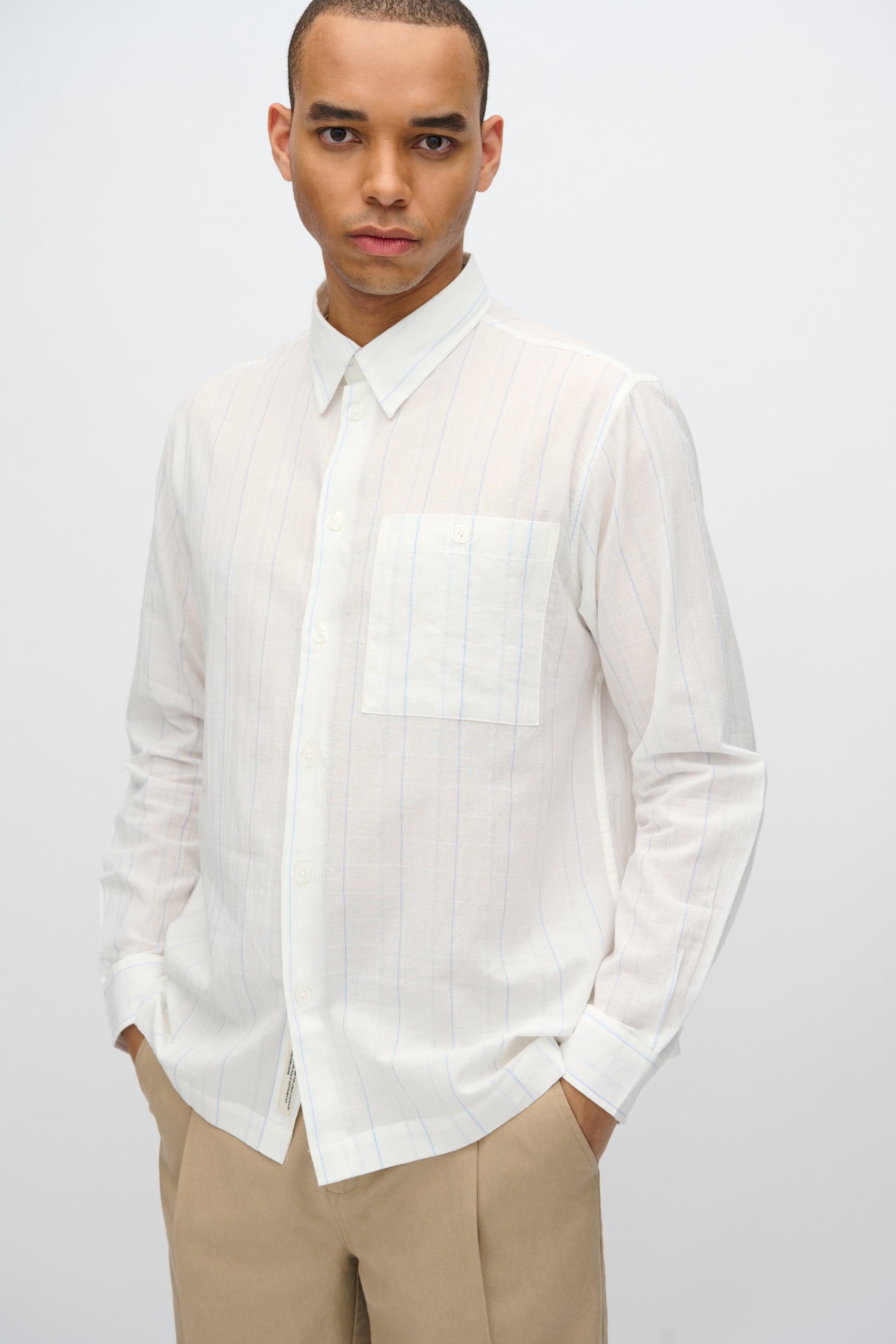 minimum male Francis long sleeved shirt 4235 Long Sleeved Shirt 0608 Coco Milk