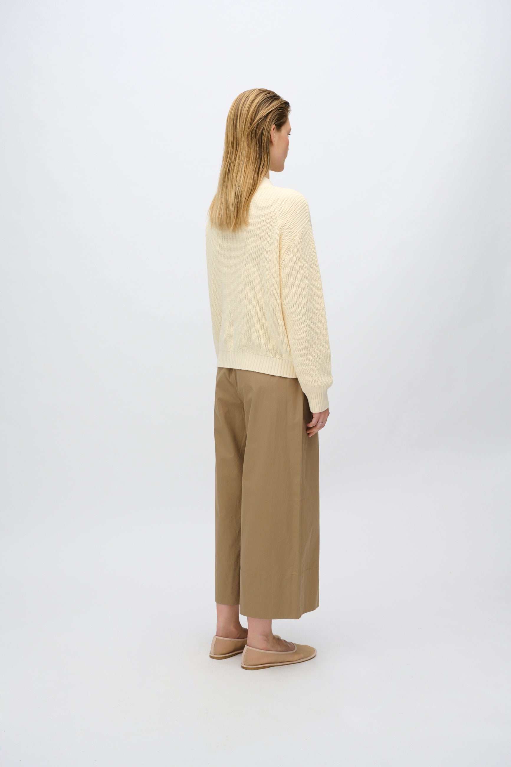 minimum female Gala cardigan G006 GOTS Cardigan 0011 Butter Cream