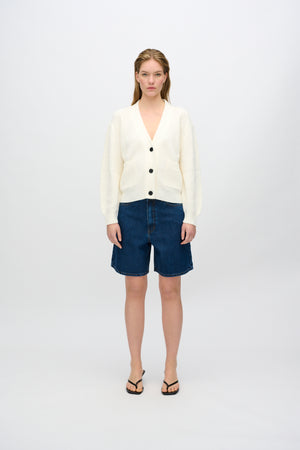 minimum female Gala cardigan G006 GOTS Cardigan 004 Broken White