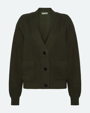 minimum female Gala cardigan G006 GOTS Cardigan 0506 Black Ink