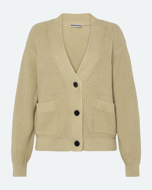 minimum female Gala cardigan G006 GOTS Cardigan 0513 Eucalyptus