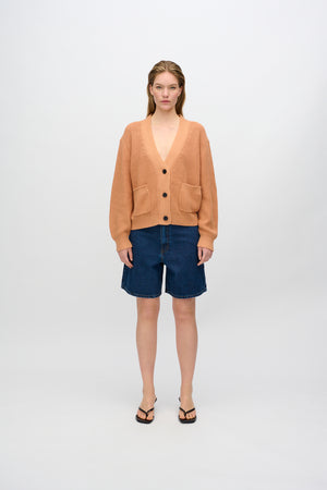 minimum female Gala cardigan G006 GOTS Cardigan 1235 Sandstorm