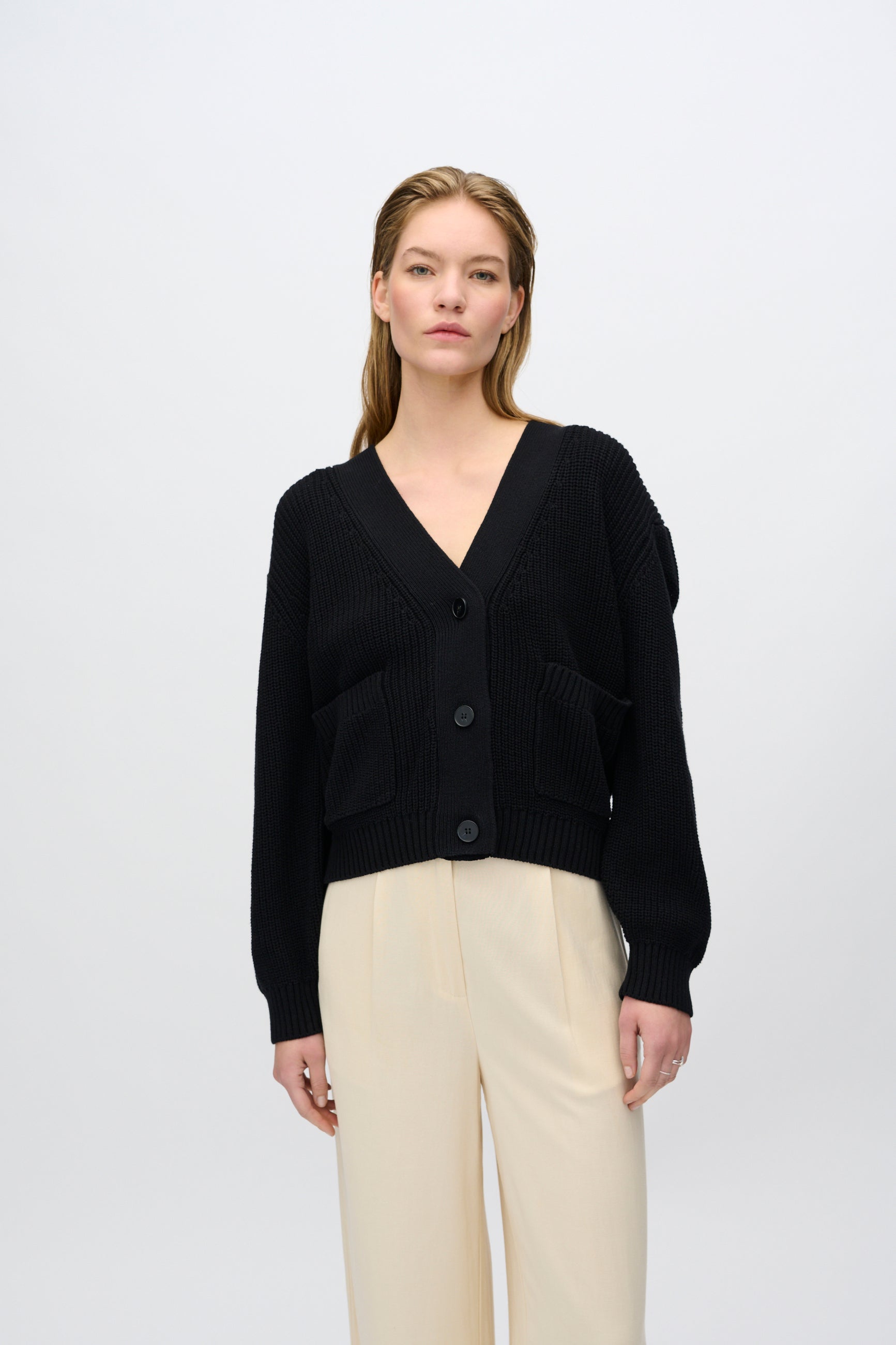 minimum female Gala cardigan G006 GOTS Cardigan 999 Black