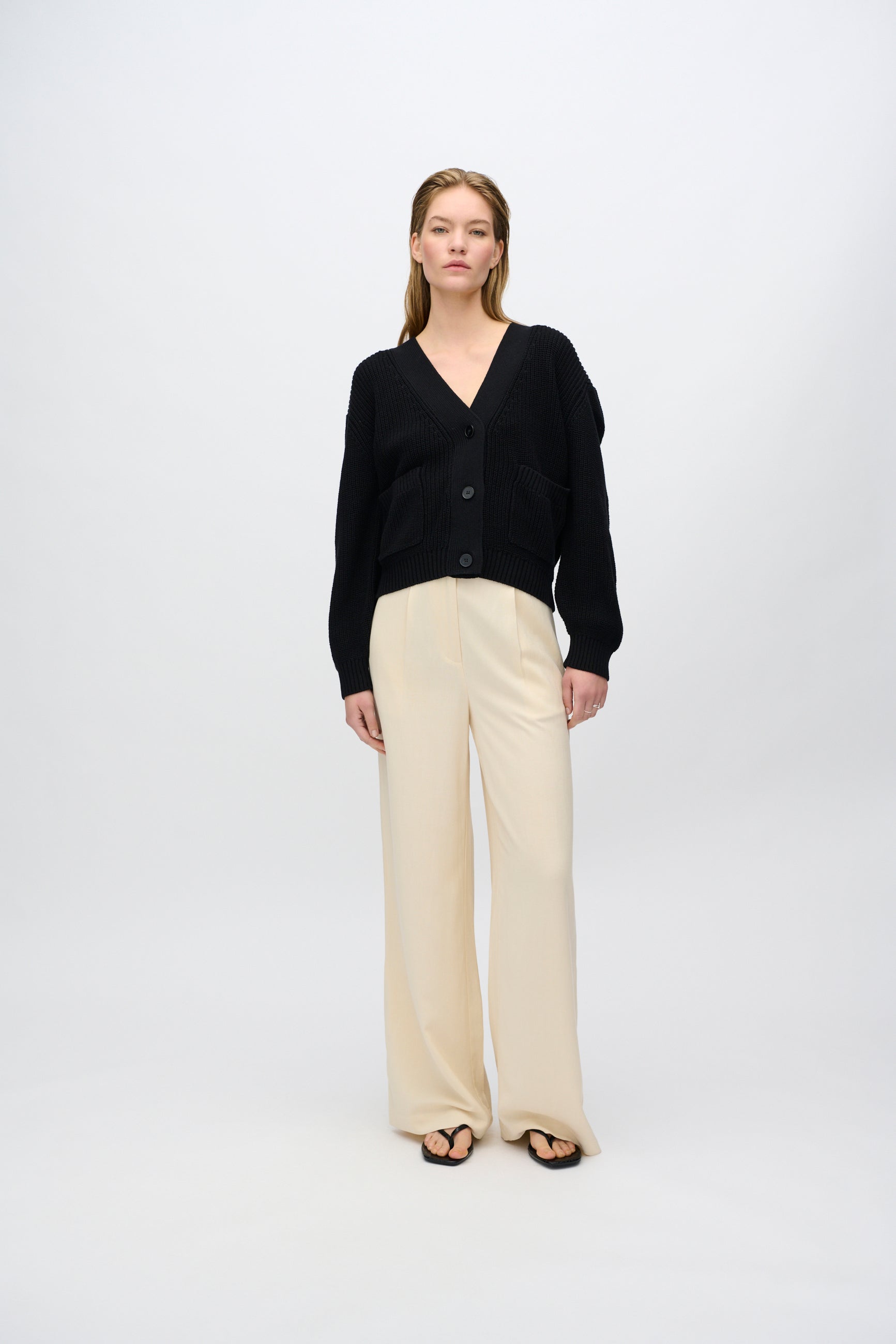 minimum female Gala cardigan G006 GOTS Cardigan 999 Black