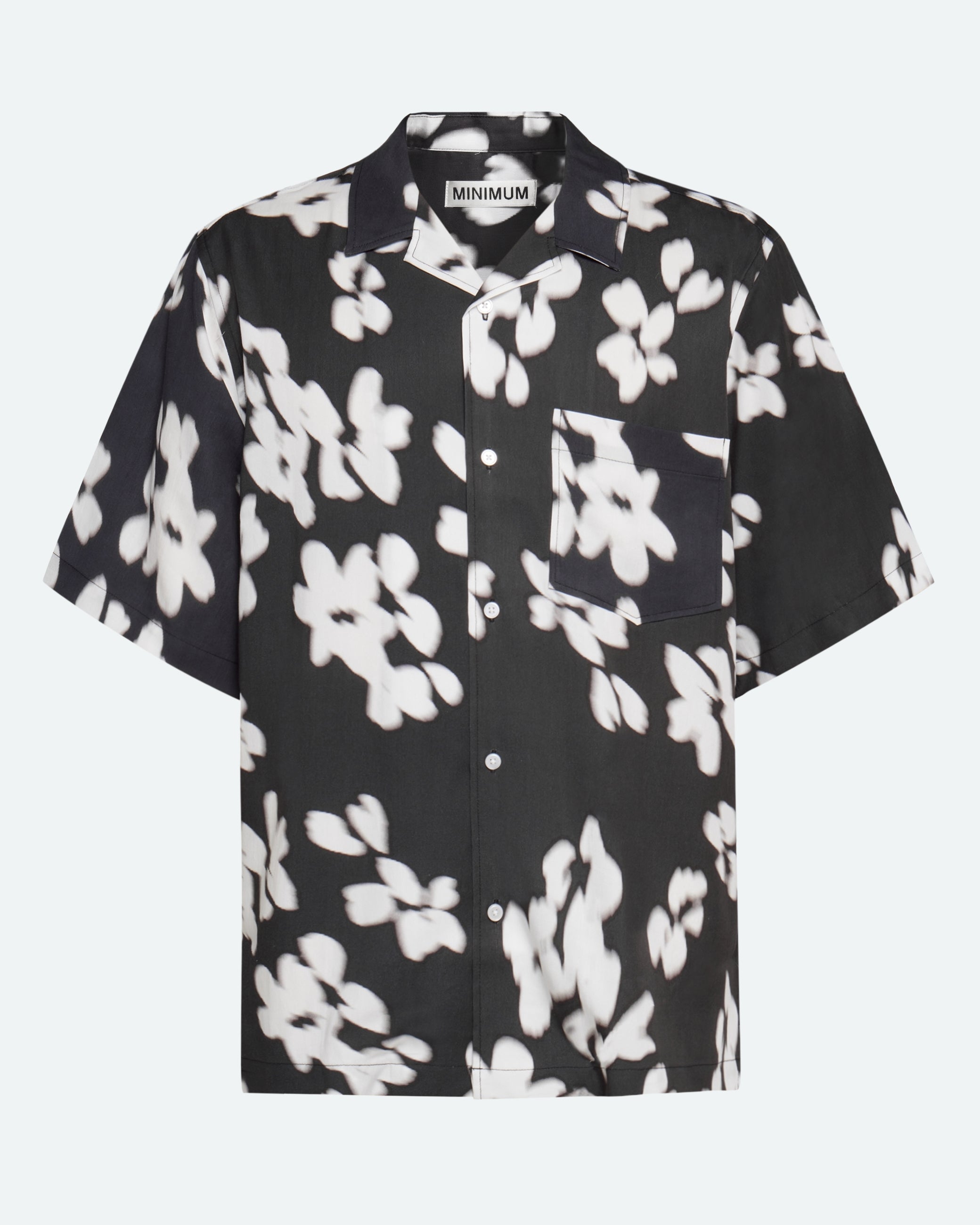 minimum male Hayden relaxed short sleeved shirt 4230 Short Sleeved Shirt 999 Black