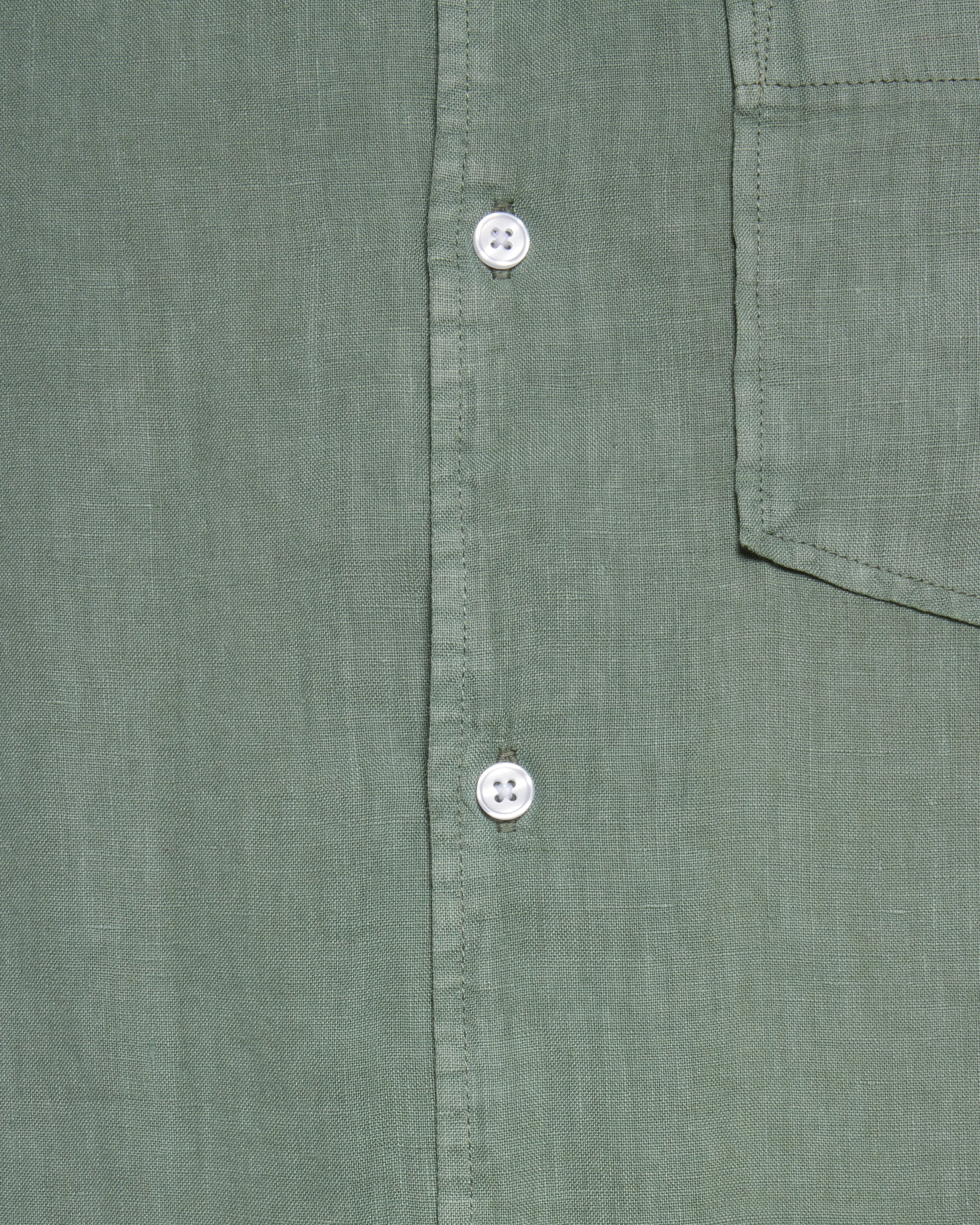minimum male Hayden short sleeved linen shirt 4115 Short Sleeved Shirt 5808 Iceberg Green