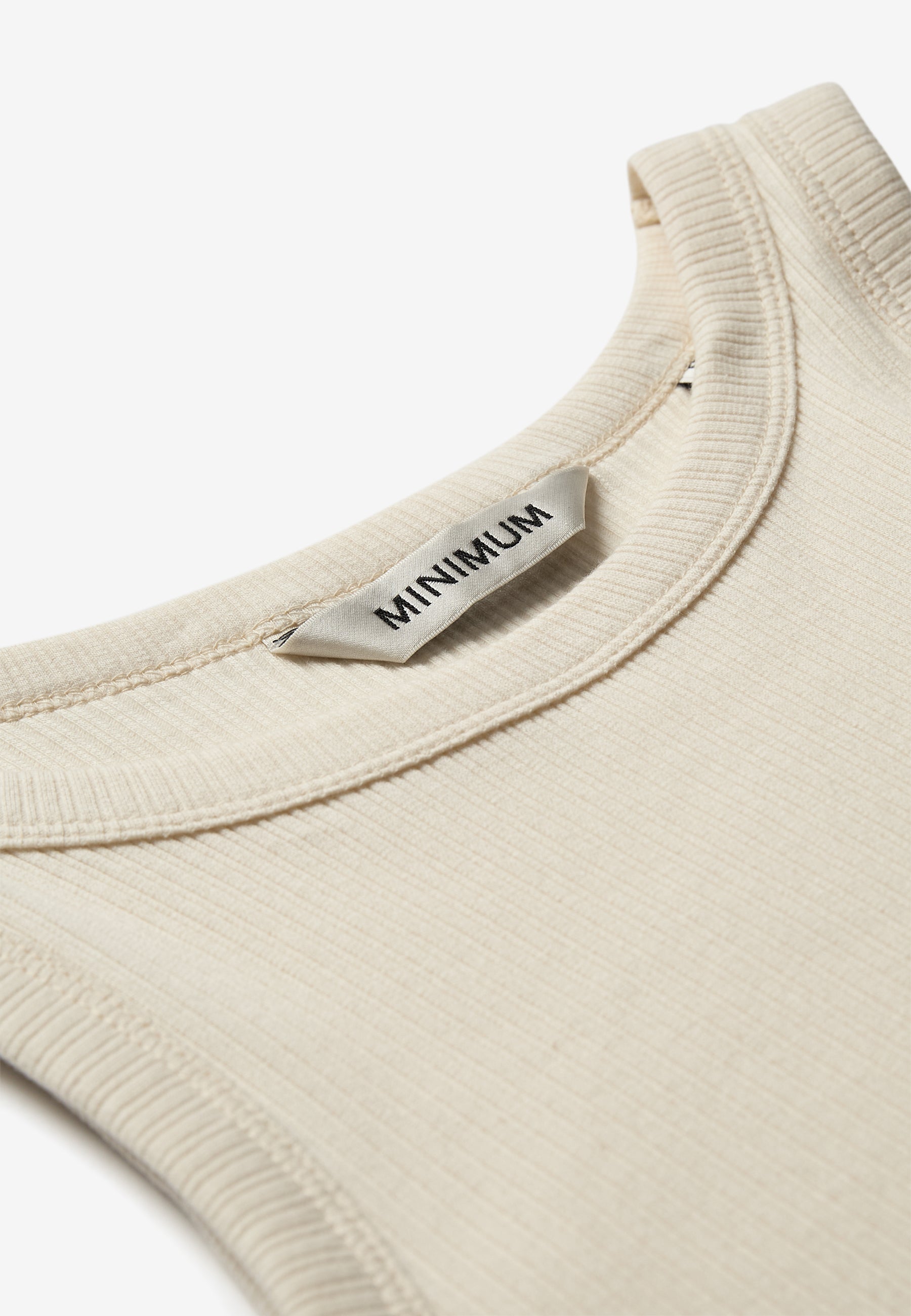 minimum female Lila tank top 4226 GOTS Gilet 0608 Coco Milk