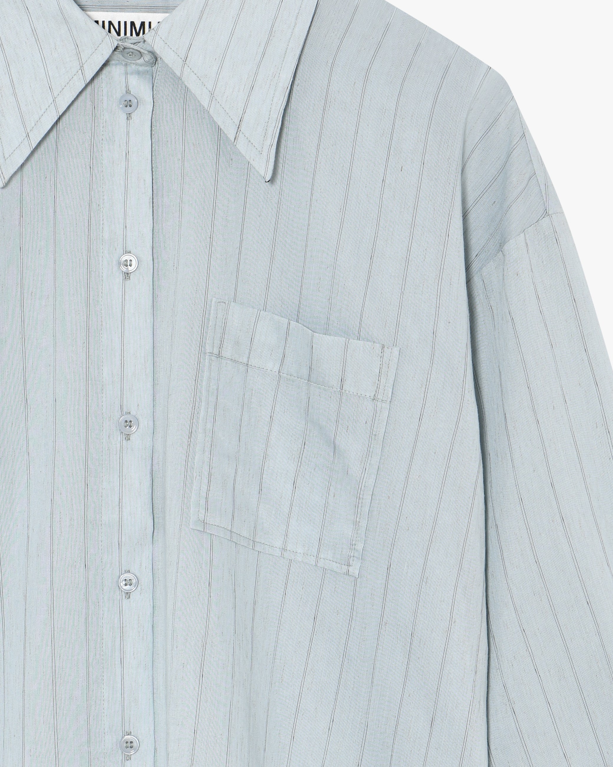 minimum female Mette shirt 4461 Long Sleeved Shirt 4115 Cashmere Blue