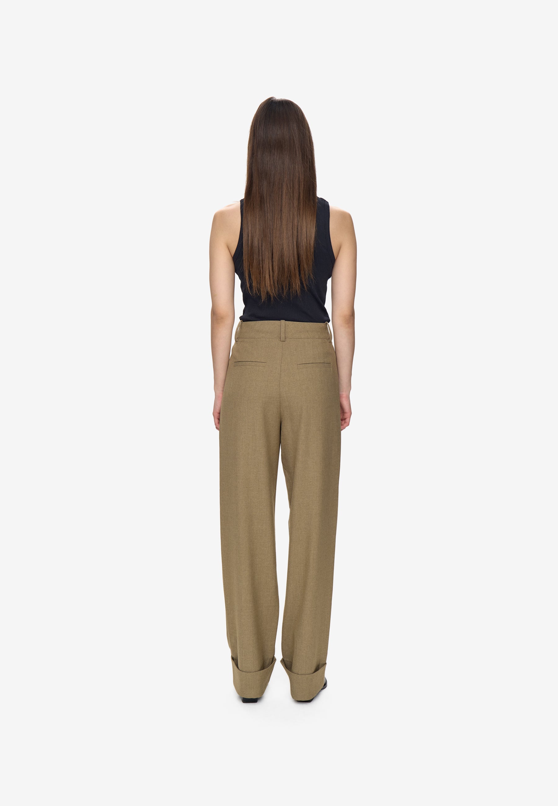 minimum female Miranda pants 3737 Dressed Pants 1609M Greige Melange