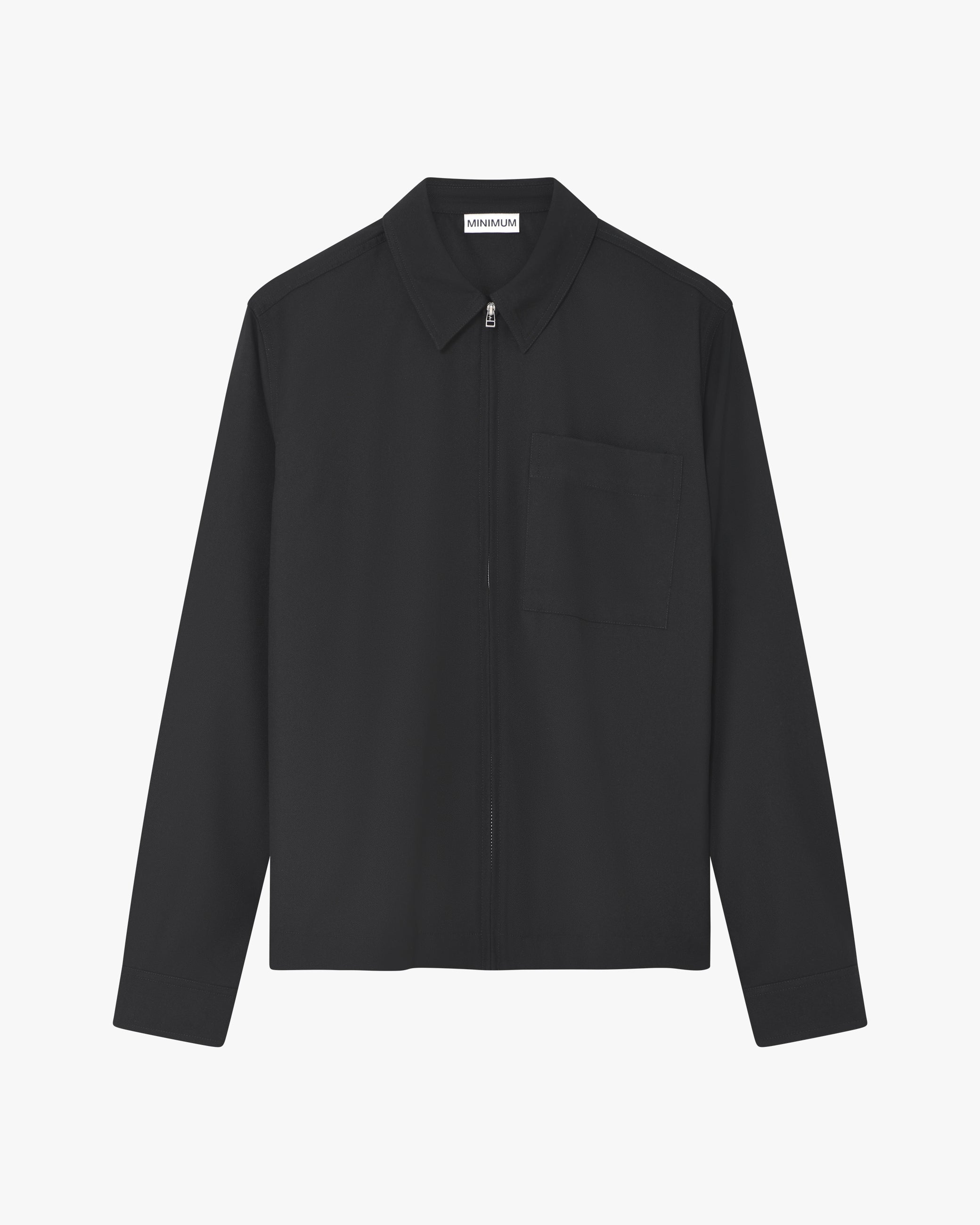 minimum male Nixon Shirt 4527 Long Sleeved Shirt 999 Black