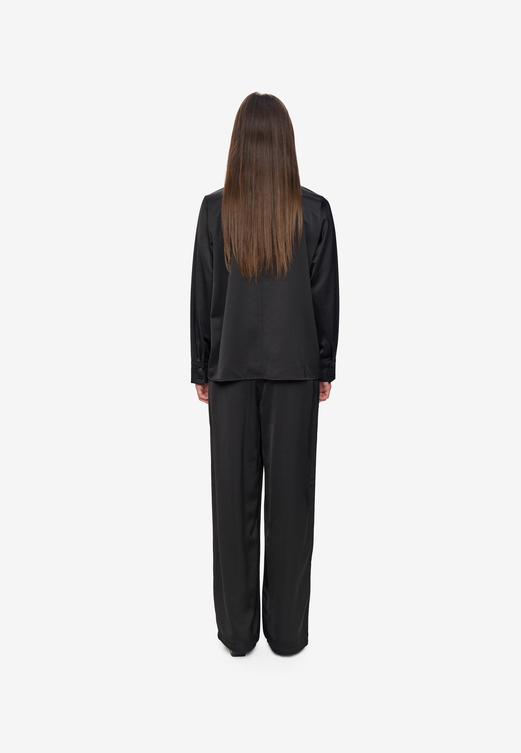 minimum female Paulina blouse 4482 Long Sleeved Blouse 999 Black