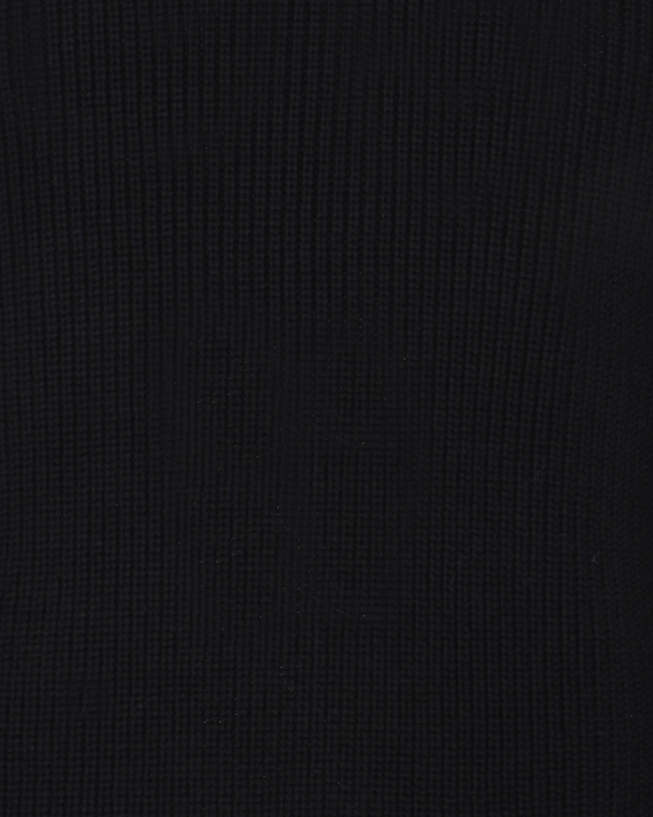 minimum male Rob basic knit sweater G006 GOTS Sweater 999 Black