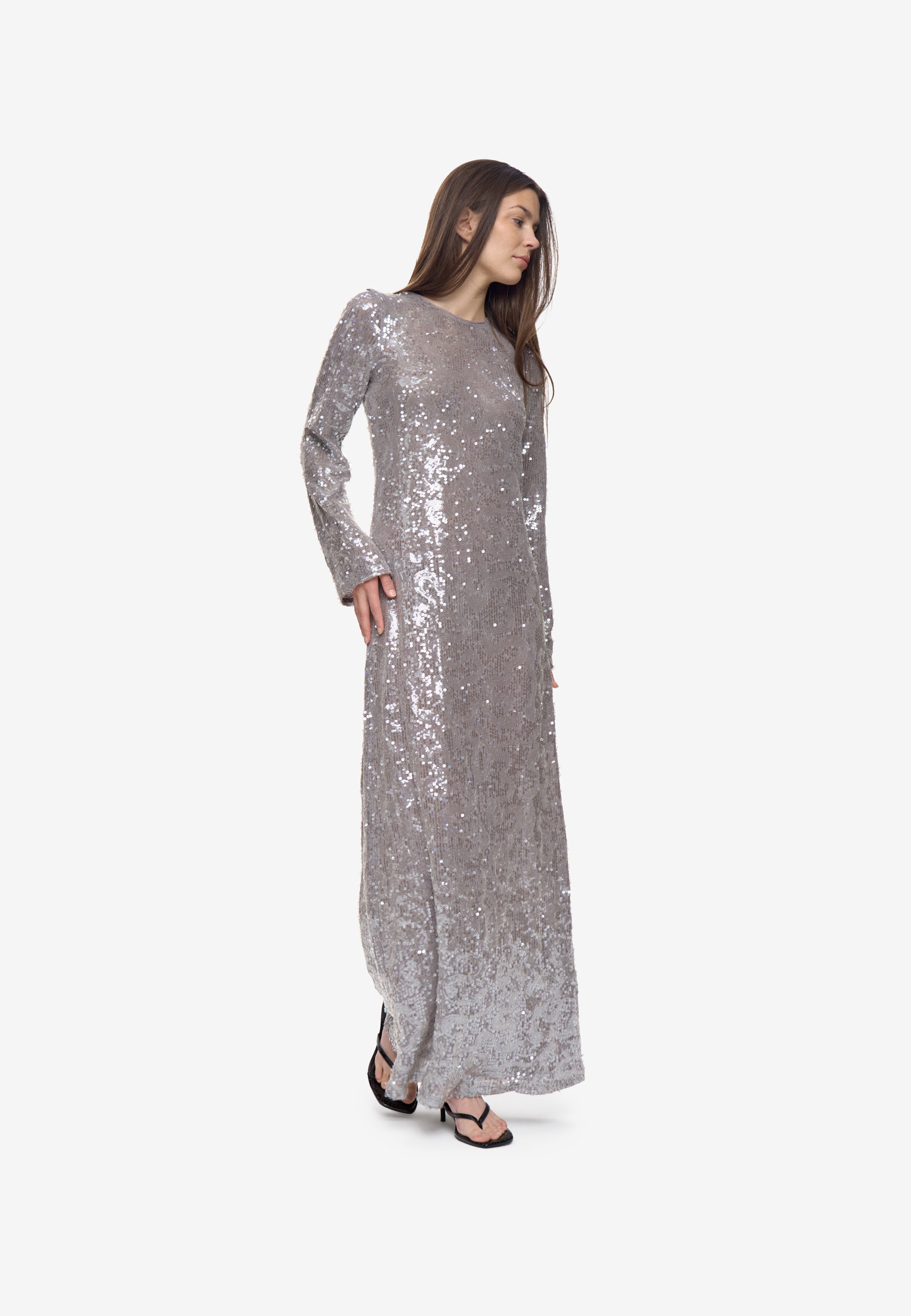 minimum female Sigrid Dress 4503 Maxi Dress 0510 Castor Gray