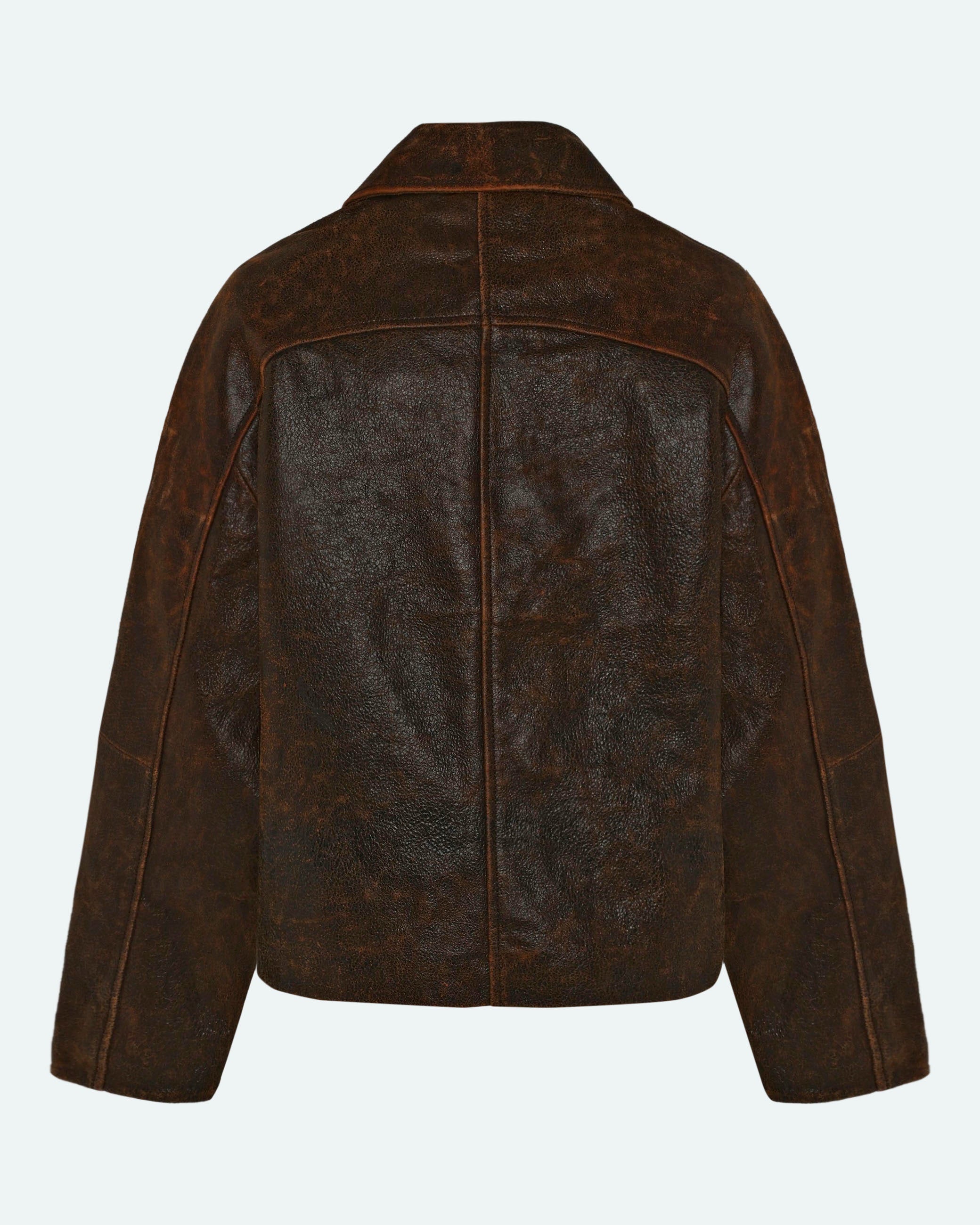 minimum female Tyra jacket 4447 Leather Jacket 1914 Seal Brown