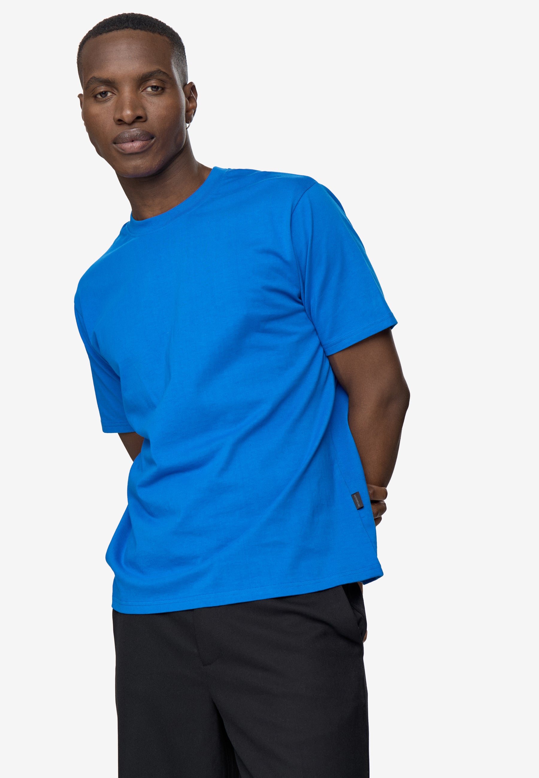 minimum male Aarhus short sleeved t-shirt G029 GOTS Short Sleeved T-shirt 4148 Victoria Blue