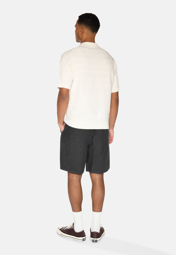 minimum male Atlas linen shorts 4115 Shorts 0506 Black Ink