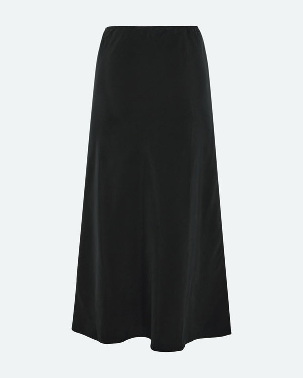 minimum female Beryls satin skirt 3780 Maxi Skirt 999 Black