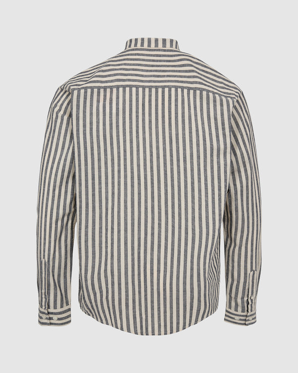 minimum male Cole 3070 Long Sleeved Shirt 687 Navy Blazer
