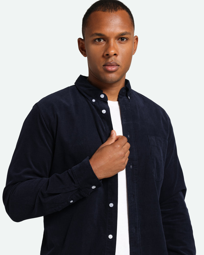 minimum male Colt 3758 Shirt Long Sleeved Shirt 687 Navy Blazer