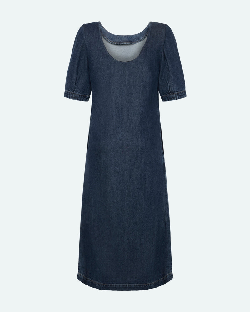 minimum female Dalila denim dress 4181 Midi Dress 1002 Medium Blue