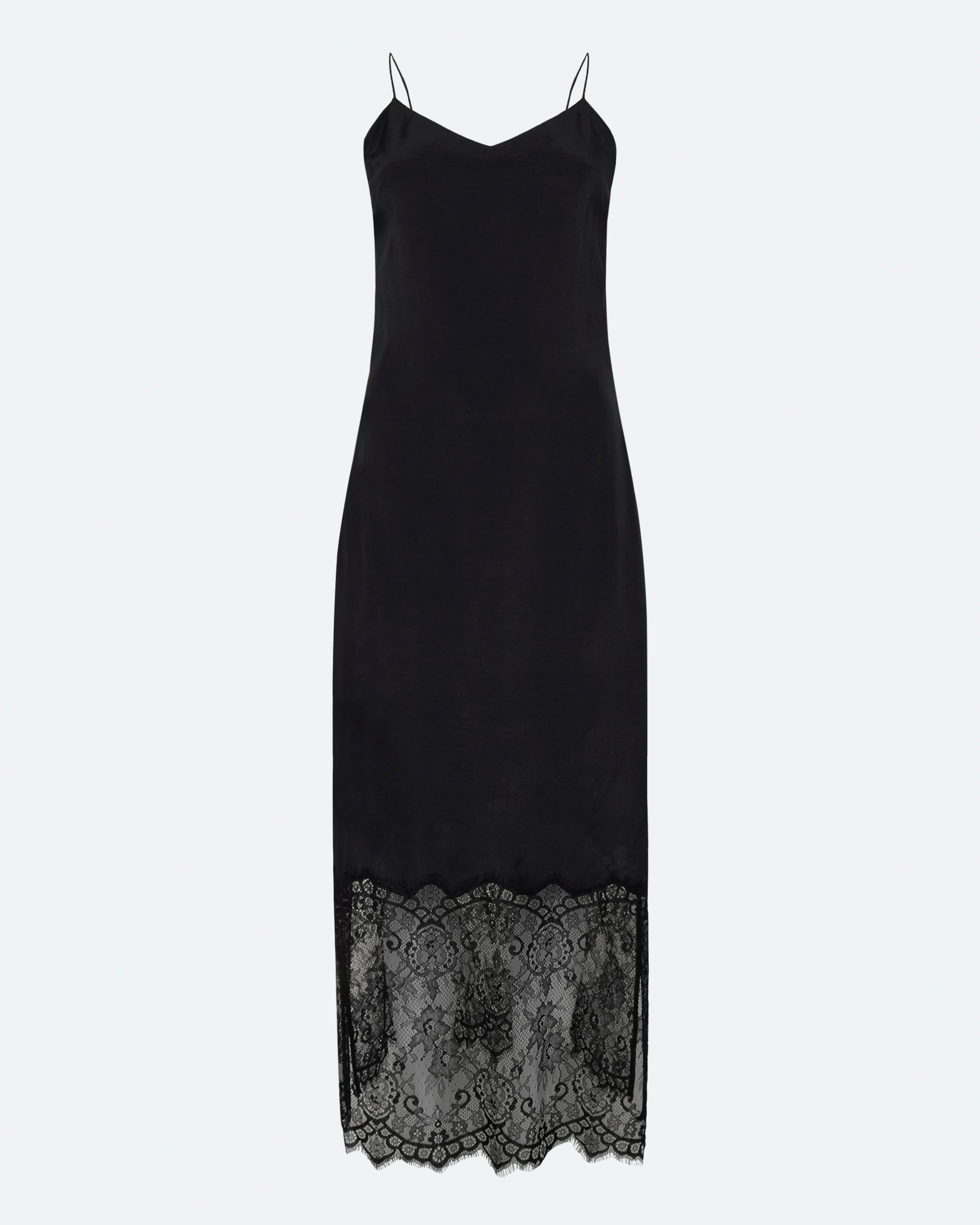 minimum female Elly midi dress with lace 4257 Midi Dress 999 Black