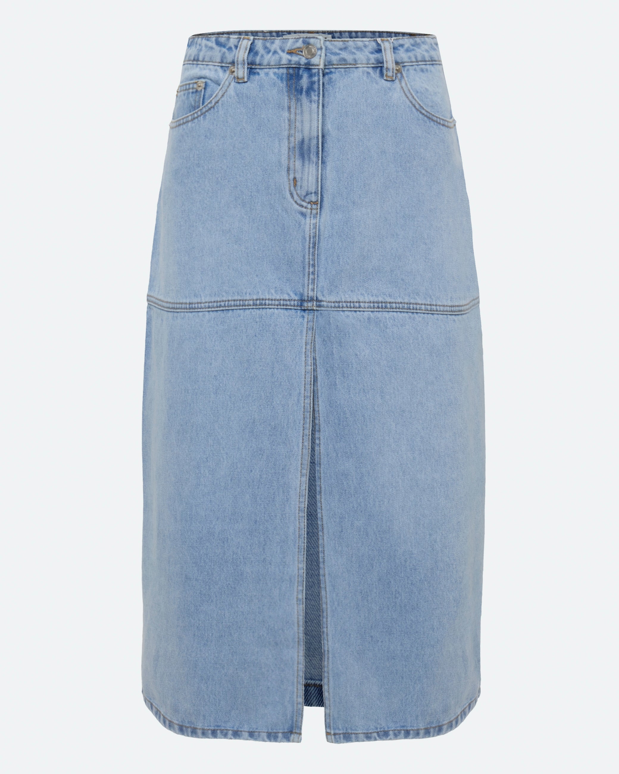minimum female Erin denim midi skirt 4282 Midi Skirt 1001 Light Blue