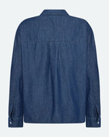 minimum female Fern denim shirt 4147 Long Sleeved Shirt 1002 Medium Blue