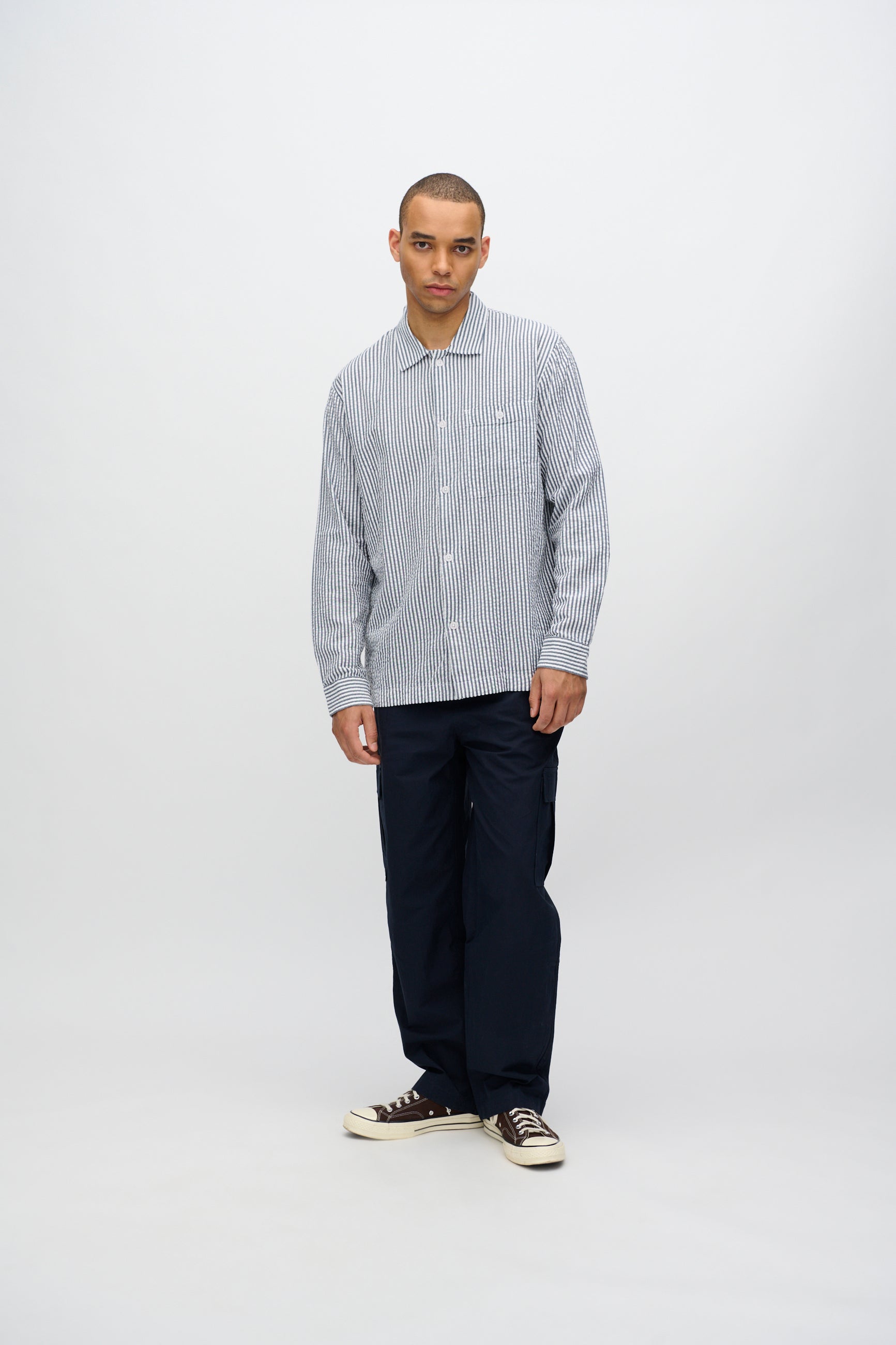 minimum male Francis long sleeved shirt 4240 Long Sleeved Shirt 3922 Sky Captain