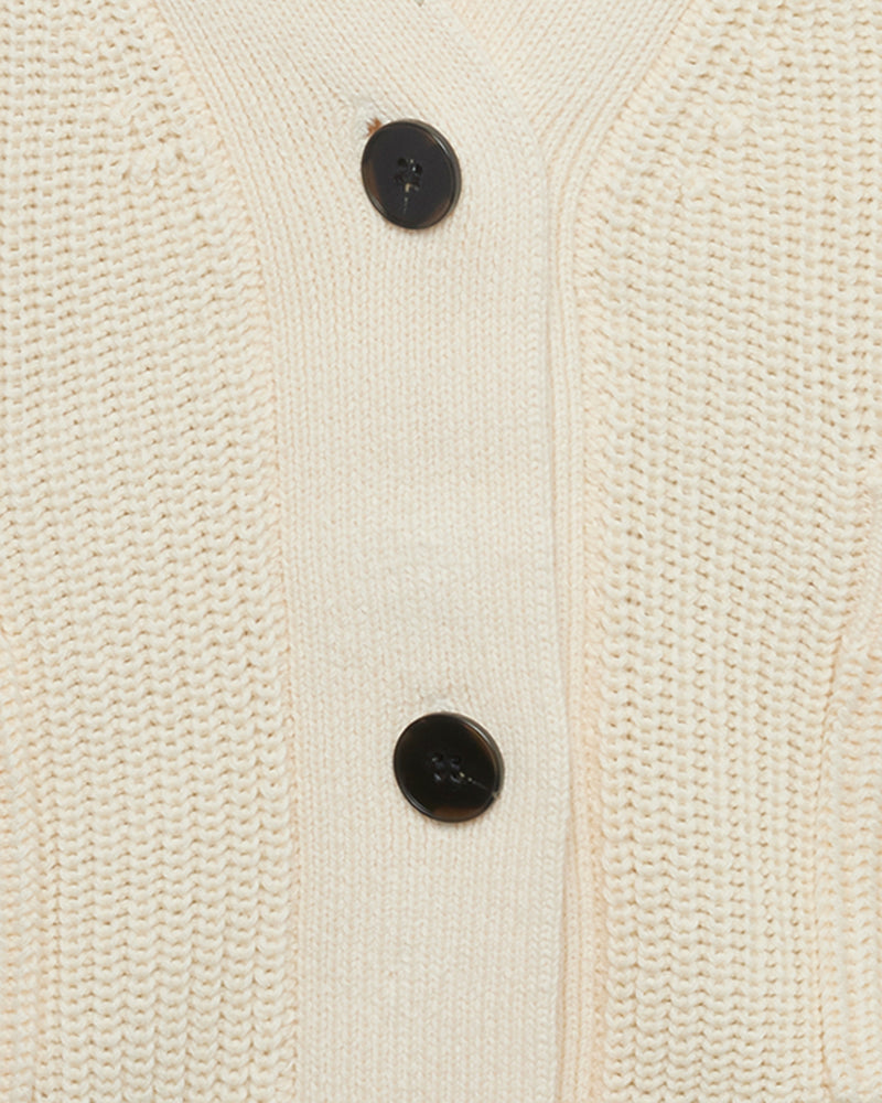 minimum female Gala cardigan G006 GOTS Cardigan 004 Broken White