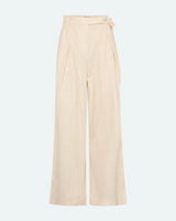 minimum female Gunli dressed pants with tie-detail 4191 Dressed Pants 1105 Brown Rice