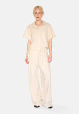 minimum female Gunli dressed pants with tie-detail 4191 Dressed Pants 1105 Brown Rice