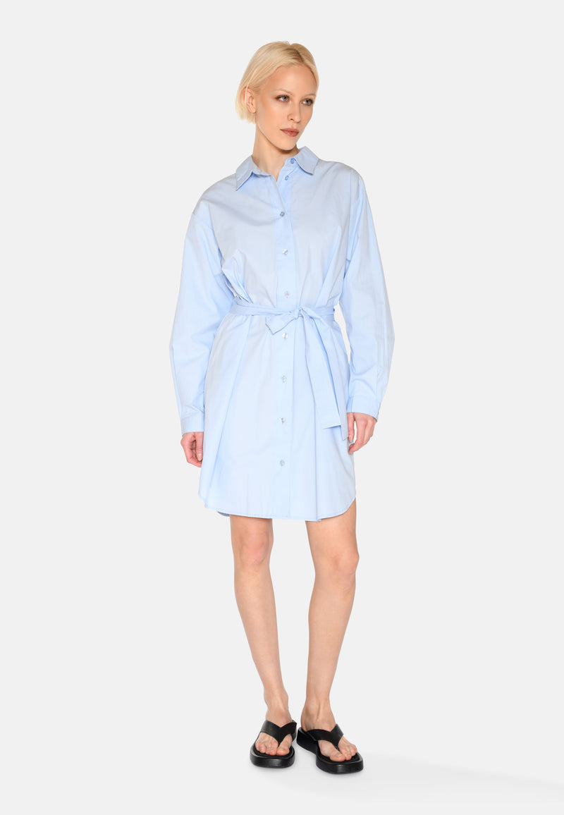 minimum female Hannah shirt-dress 4238 Midi Dress 1001 Light Blue