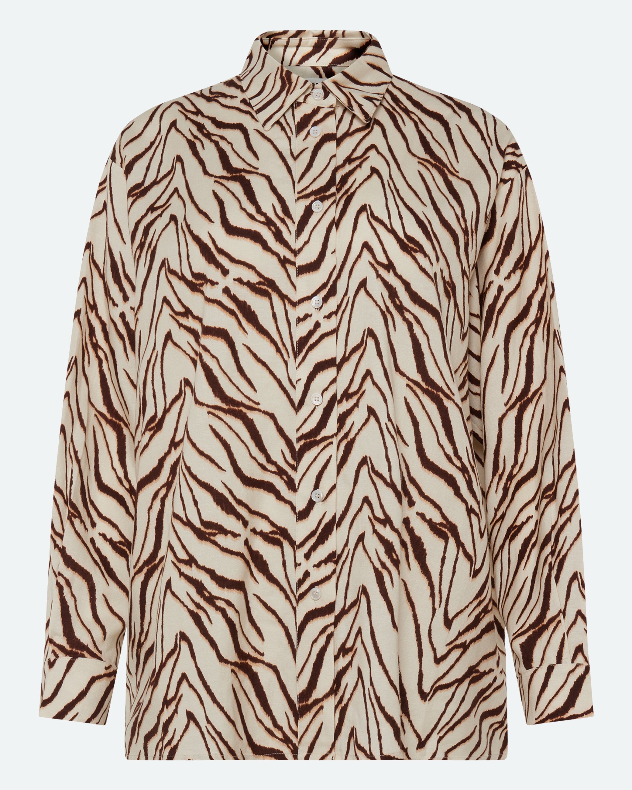 minimum female Harper long sleeved linen blend shirt 4263 Long Sleeved Shirt 1235 Sandstorm