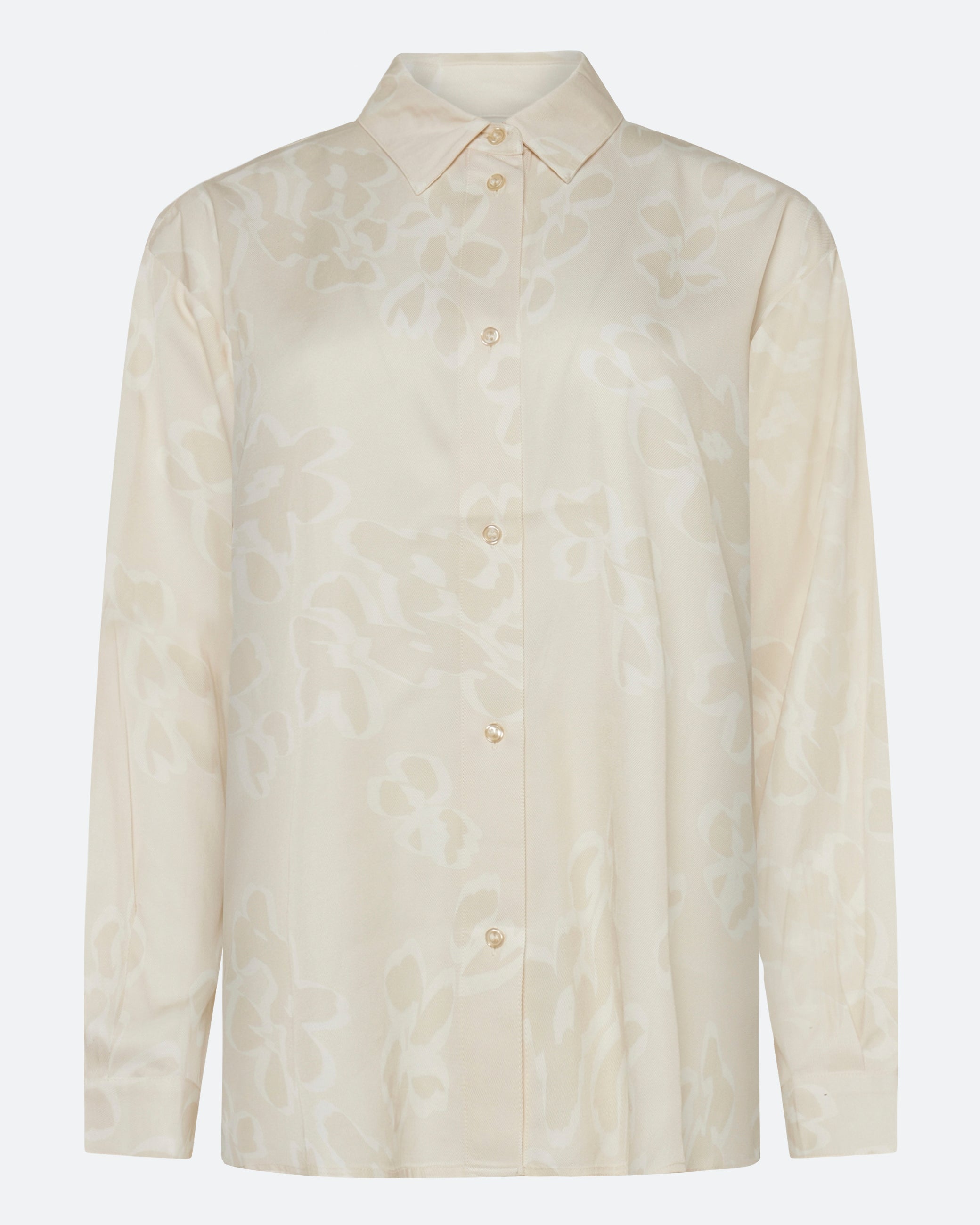minimum female Harper long sleeved shirt 4270 Long Sleeved Shirt 0011 Butter Cream