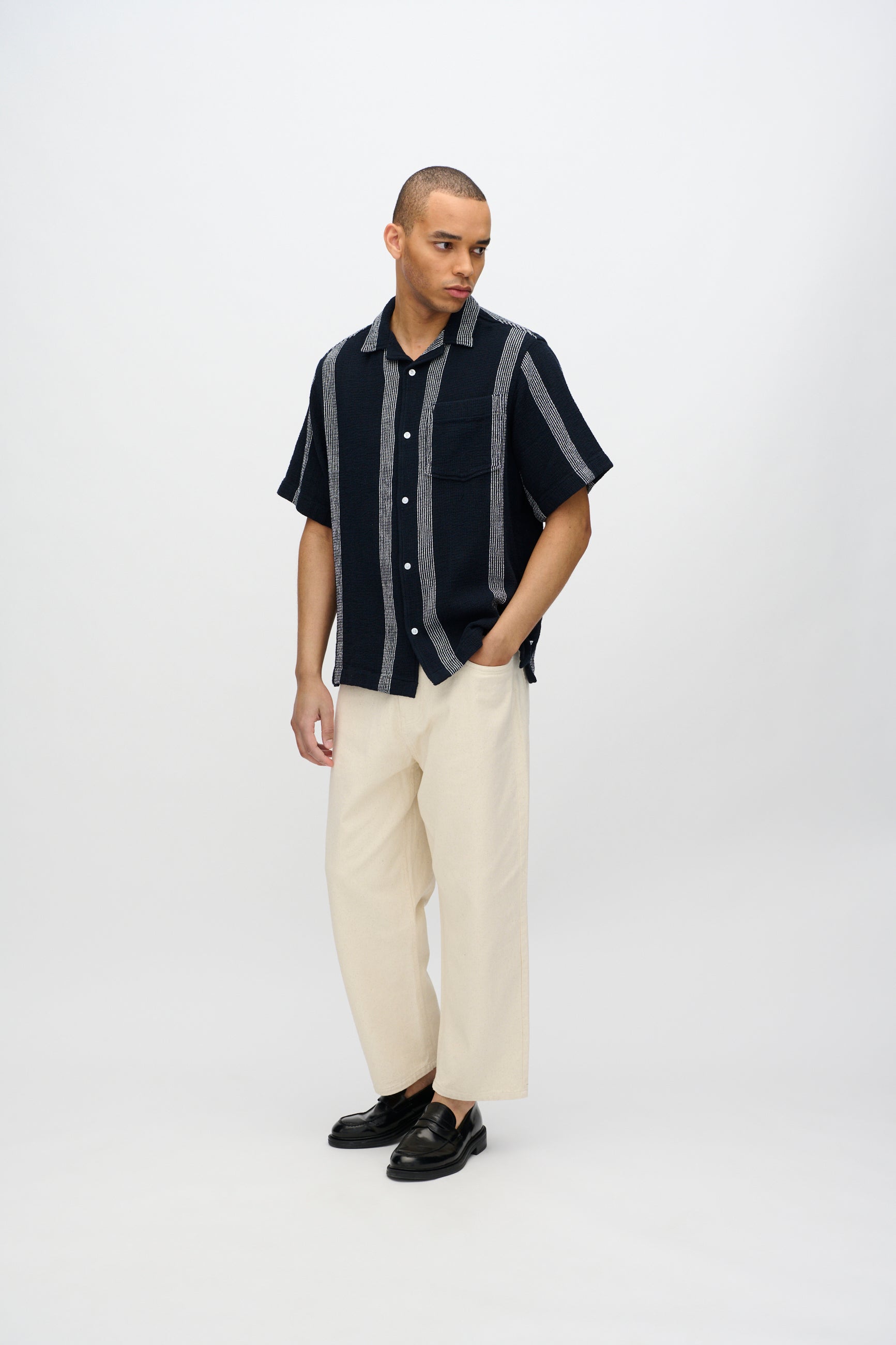 minimum male Hayden relaxed short sleeved shirt 4219 Short Sleeved Shirt 3922 Sky Captain