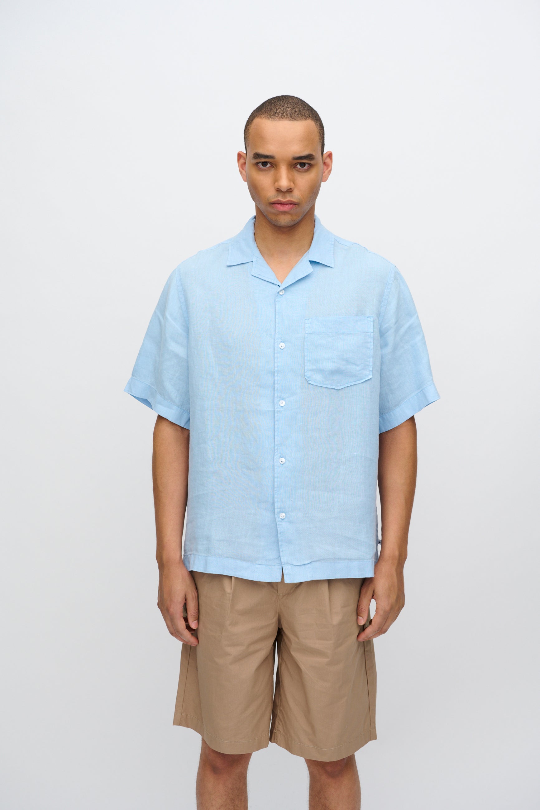 minimum male Hayden short sleeved linen shirt 4115 Short Sleeved Shirt 4105 Angel Falls