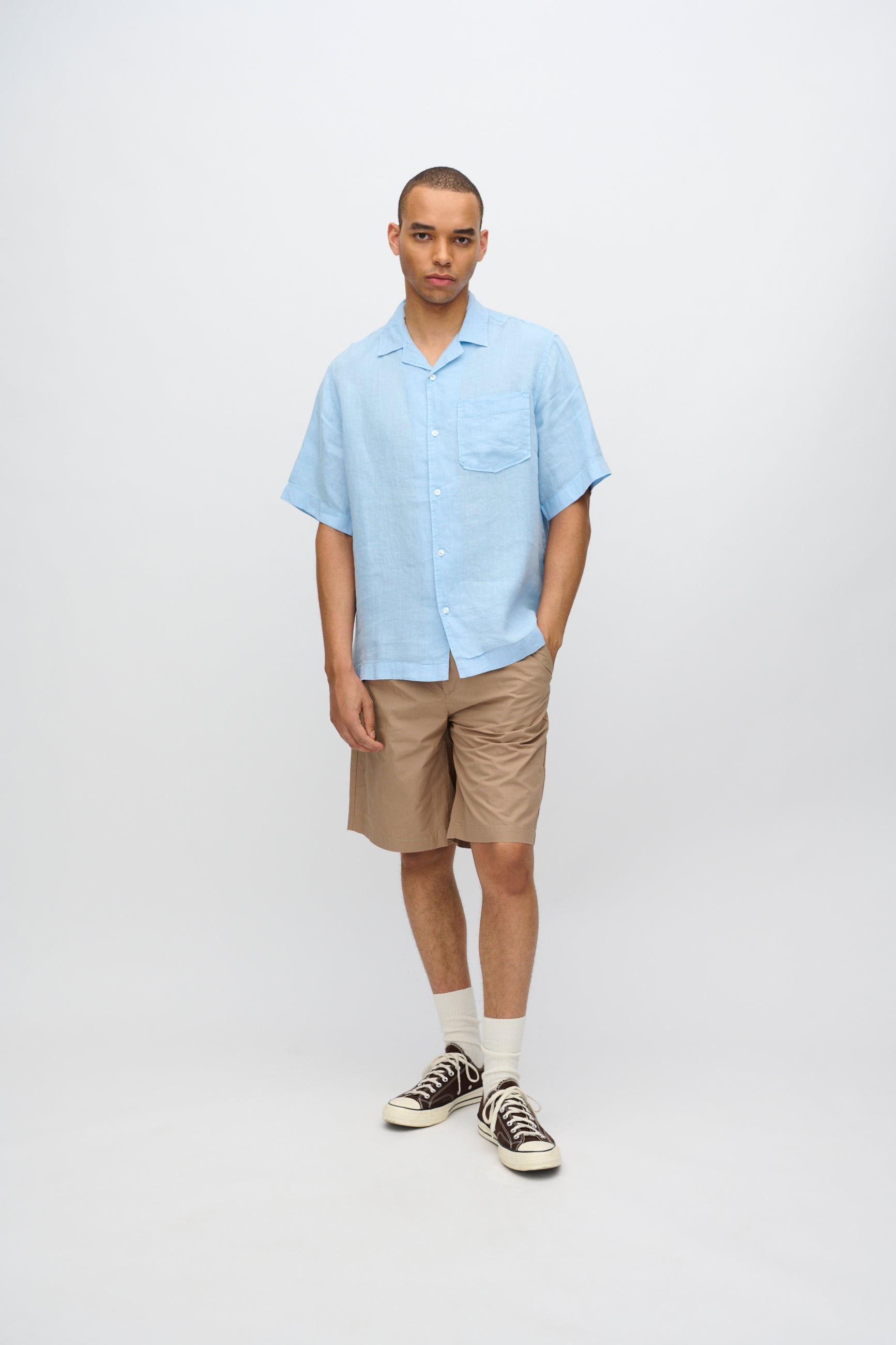 minimum male Hayden short sleeved linen shirt 4115 Short Sleeved Shirt 4105 Angel Falls