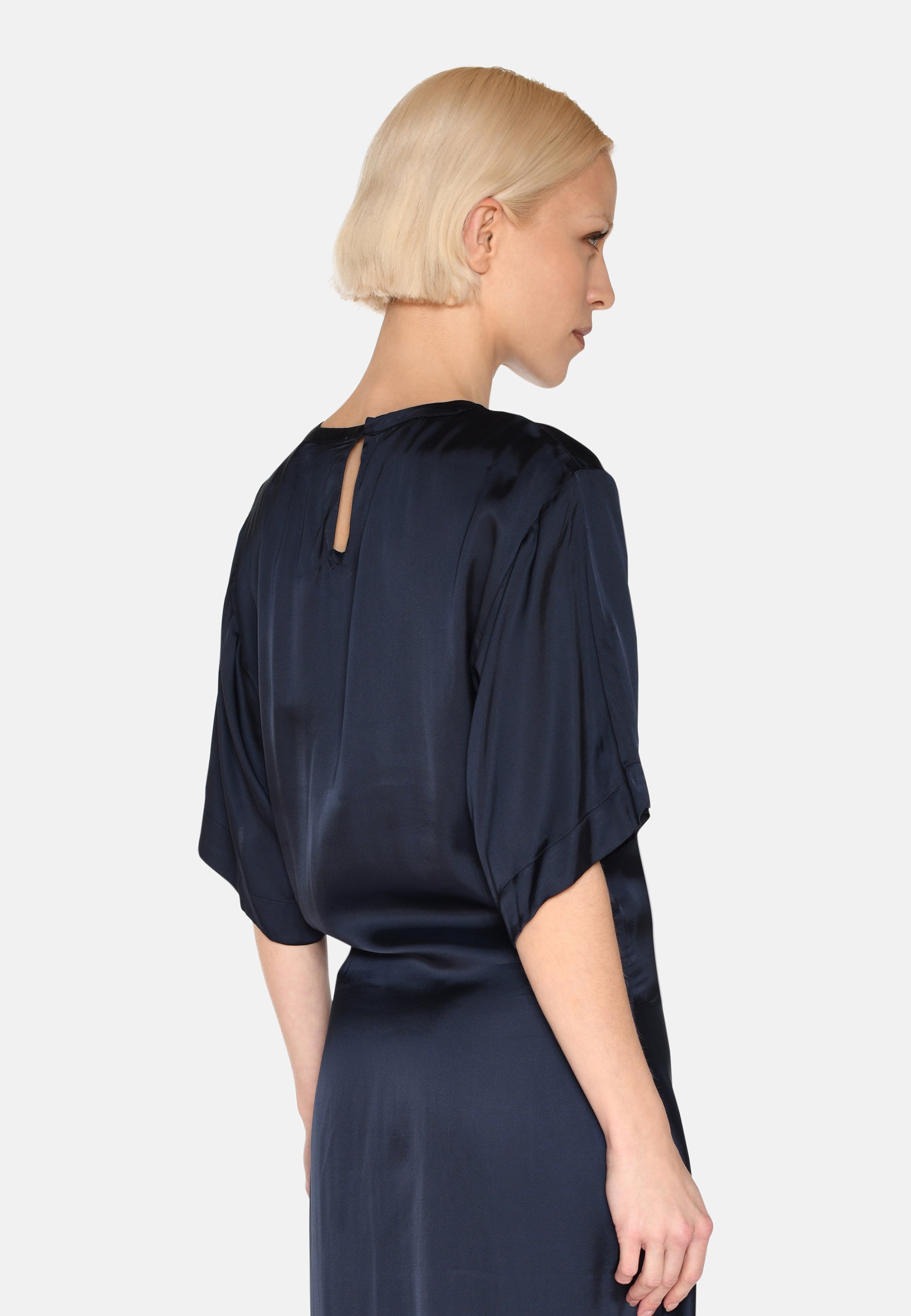 minimum female Josie satin midi dress 4165 Midi Dress 3922 Sky Captain
