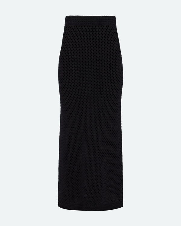 minimum female Leila crochet skirt 4119 Maxi Skirt 999 Black