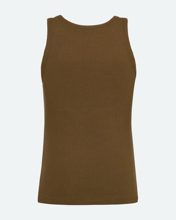 minimum female Lila tank top 4226 GOTS Gilet 8006 Ivy Green