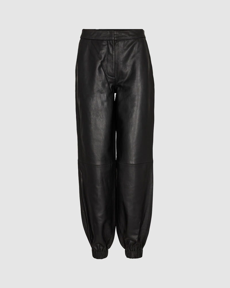 minimum female Louisas 9928 Leather Pants 999 Black