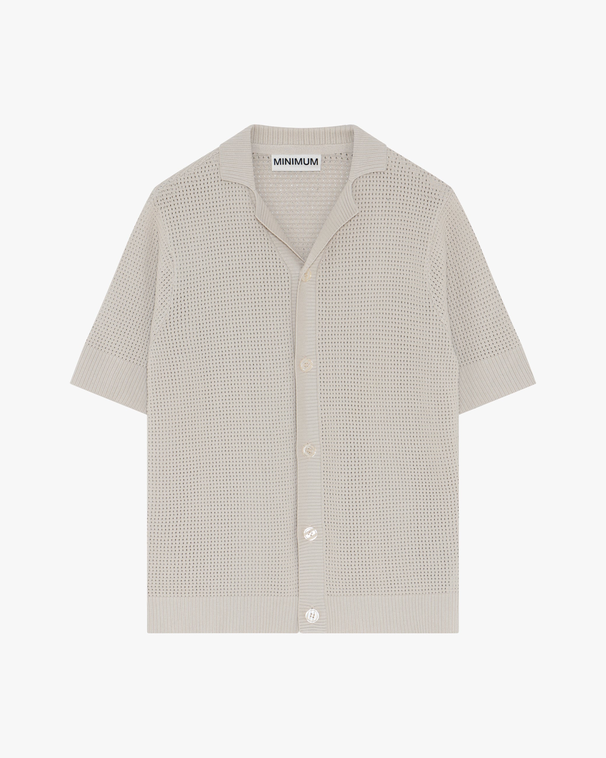minimum male Mason crochet polo shirt 4177 Polo 5304 Rainy Day