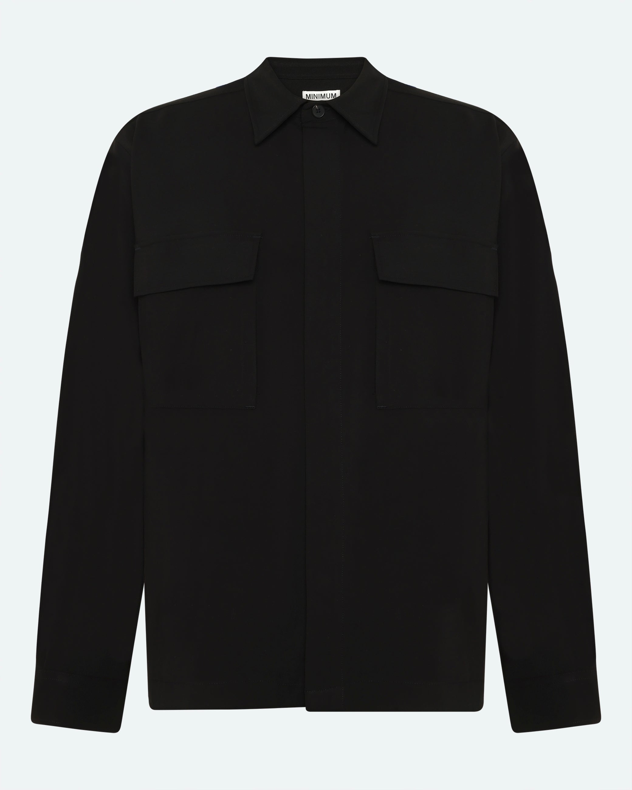 minimum male Maxson shirt 4383 Long Sleeved Shirt 999 Black