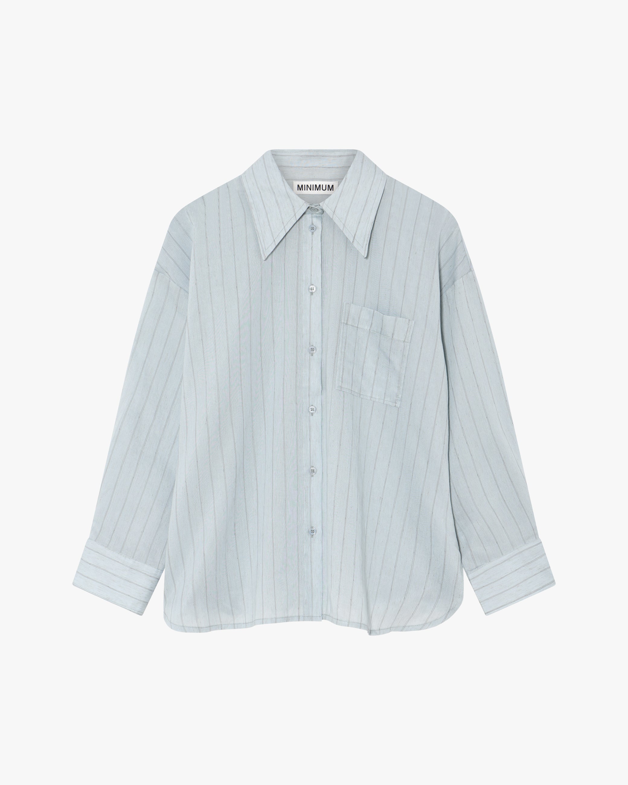 minimum female Mette shirt 4461 Long Sleeved Shirt 4115 Cashmere Blue